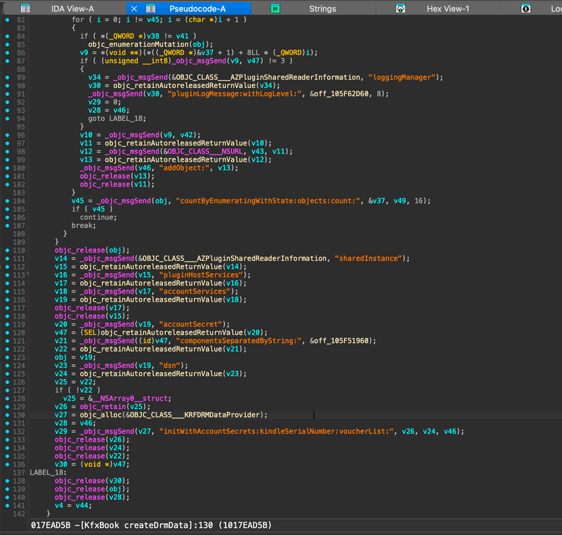 decompilation of createDrmData