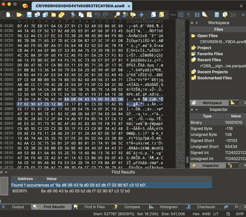 IV in the .azw8 file